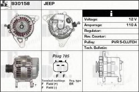 EDR 930158 - Alternator www.molydon.hr