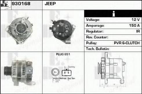 EDR 930168 - Alternator www.molydon.hr