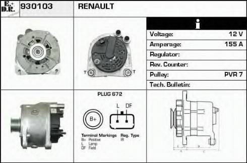 EDR 930103 - Alternator www.molydon.hr