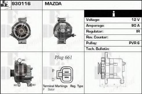 EDR 930116 - Alternator www.molydon.hr