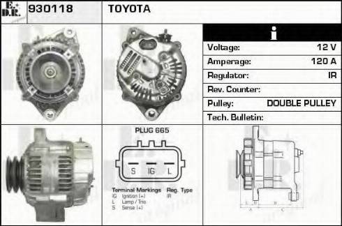 EDR 930118 - Alternator www.molydon.hr