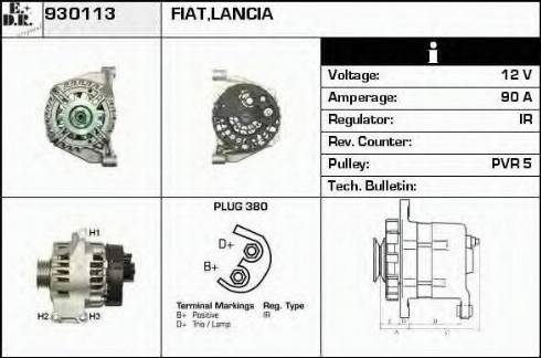 EDR 930113 - Alternator www.molydon.hr