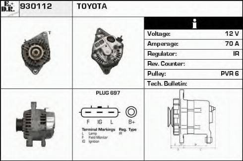 EDR 930112 - Alternator www.molydon.hr