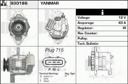 EDR 930186 - Alternator www.molydon.hr