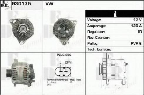 EDR 930135 - Alternator www.molydon.hr