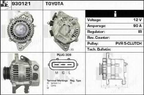 EDR 930121 - Alternator www.molydon.hr