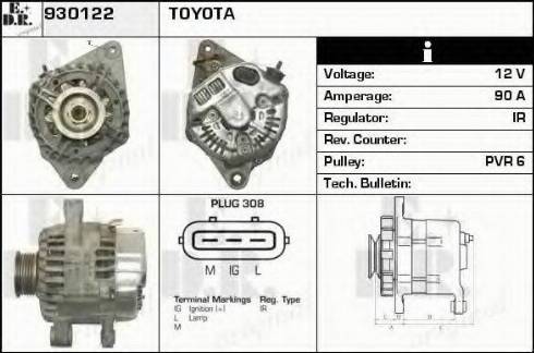 EDR 930122 - Alternator www.molydon.hr