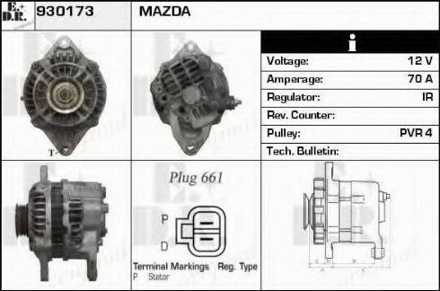 EDR 930173 - Alternator www.molydon.hr