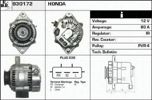 EDR 930172 - Alternator www.molydon.hr