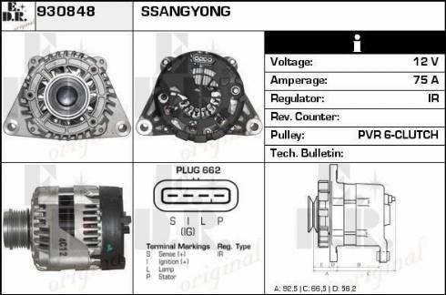 EDR 930848 - Alternator www.molydon.hr