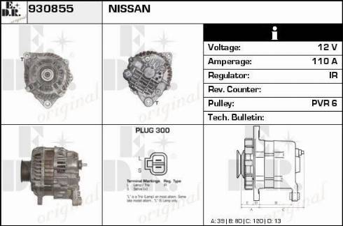 EDR 930855 - Alternator www.molydon.hr