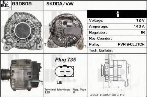 EDR 930809 - Alternator www.molydon.hr