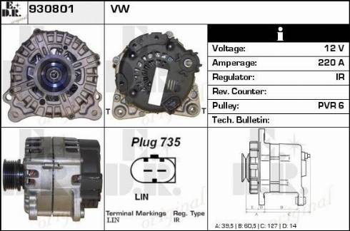 EDR 930801 - Alternator www.molydon.hr