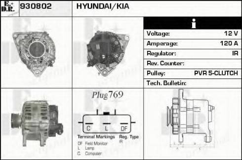 EDR 930802 - Alternator www.molydon.hr