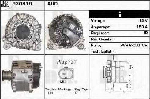 EDR 930819 - Alternator www.molydon.hr