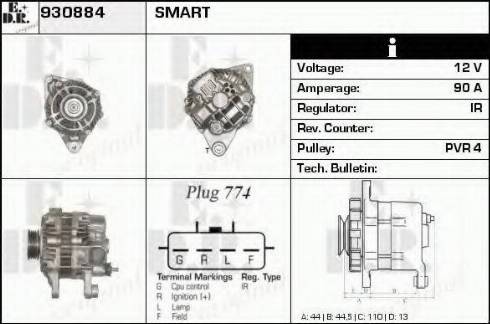 EDR 930884 - Alternator www.molydon.hr