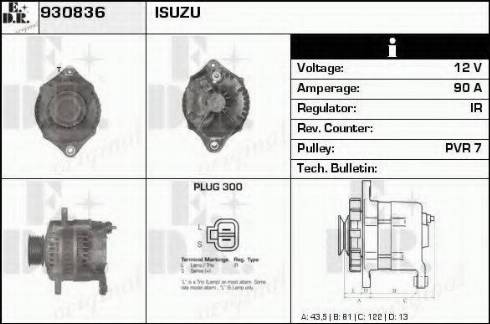 EDR 930836 - Alternator www.molydon.hr