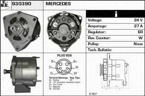 EDR 930390 - Alternator www.molydon.hr