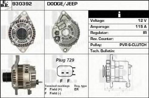 EDR 930392 - Alternator www.molydon.hr