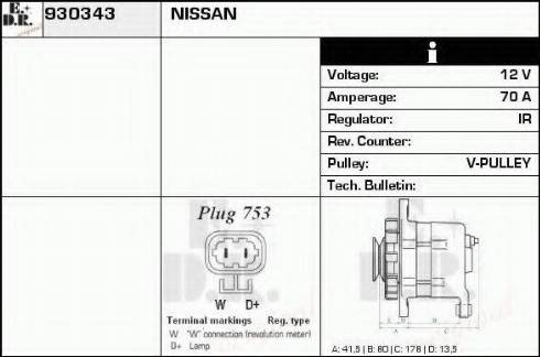 EDR 930343 - Alternator www.molydon.hr