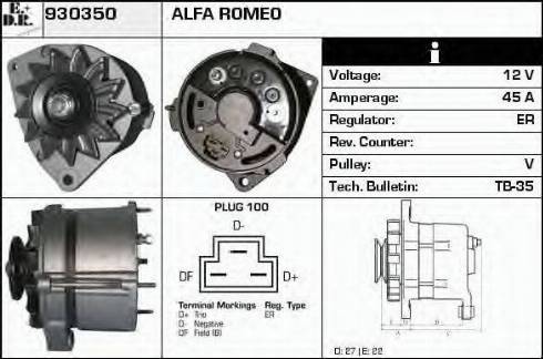 EDR 930350 - Alternator www.molydon.hr