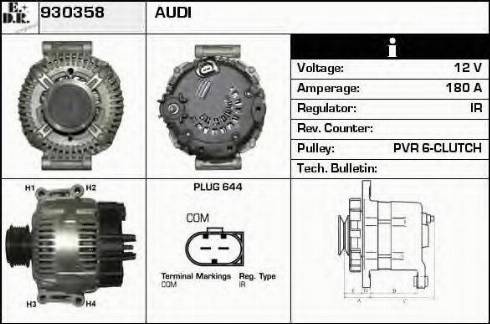 EDR 930358 - Alternator www.molydon.hr