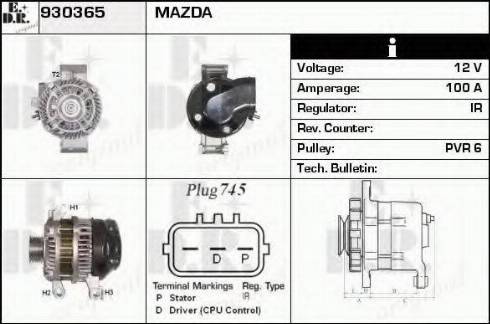 EDR 930365 - Alternator www.molydon.hr