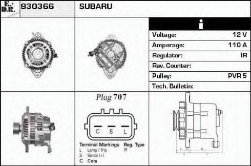 EDR 930366 - Alternator www.molydon.hr