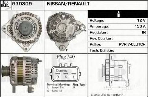 EDR 930309 - Alternator www.molydon.hr