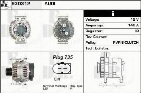 EDR 930312 - Alternator www.molydon.hr