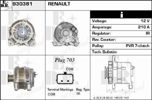 EDR 930381 - Alternator www.molydon.hr