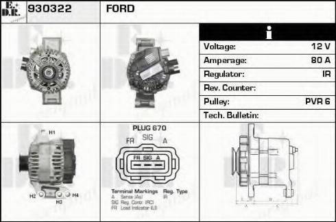 EDR 930322 - Alternator www.molydon.hr