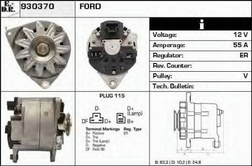 EDR 930370 - Alternator www.molydon.hr