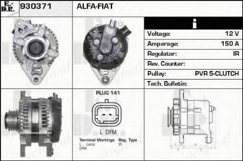 EDR 930371 - Alternator www.molydon.hr