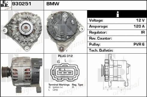 EDR 930251 - Alternator www.molydon.hr