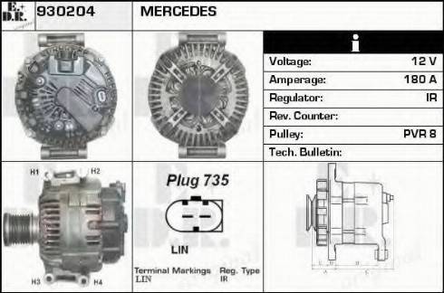 EDR 930204 - Alternator www.molydon.hr