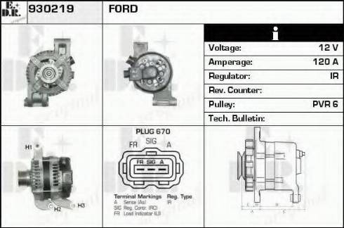 EDR 930219 - Alternator www.molydon.hr