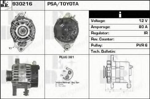 EDR 930216 - Alternator www.molydon.hr