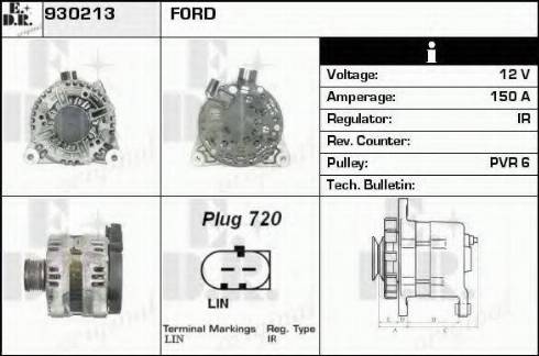 EDR 930213 - Alternator www.molydon.hr