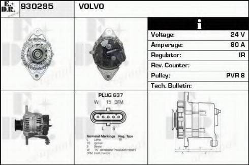 EDR 930285 - Alternator www.molydon.hr