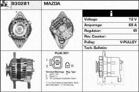 EDR 930281 - Alternator www.molydon.hr