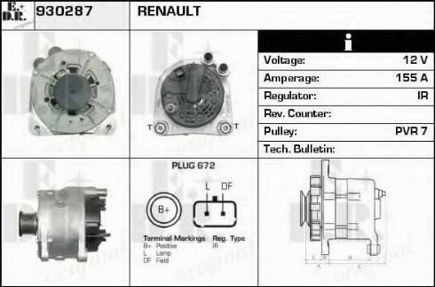 EDR 930287 - Alternator www.molydon.hr