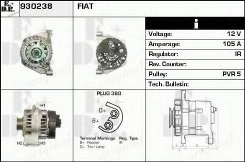 EDR 930238 - Alternator www.molydon.hr