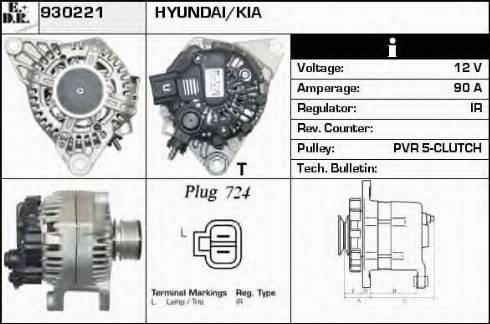 EDR 930221 - Alternator www.molydon.hr