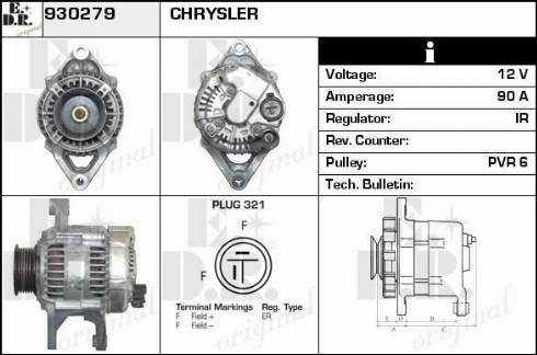 EDR 930279 - Alternator www.molydon.hr