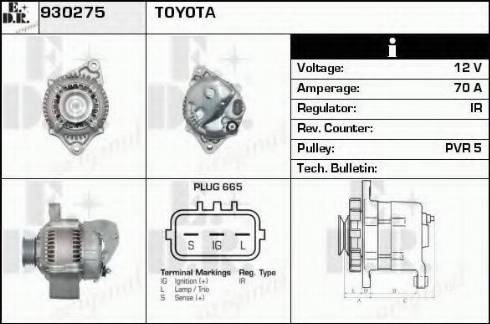 EDR 930275 - Alternator www.molydon.hr