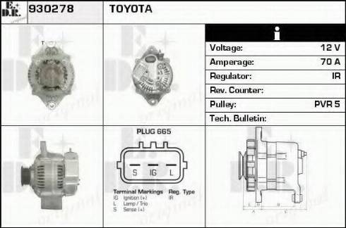 EDR 930278 - Alternator www.molydon.hr