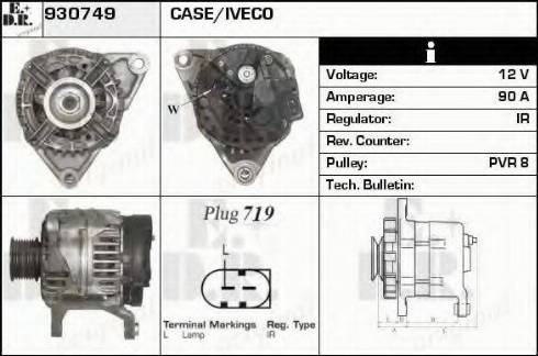 EDR 930749 - Alternator www.molydon.hr