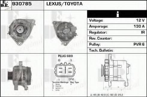 EDR 930785 - Alternator www.molydon.hr