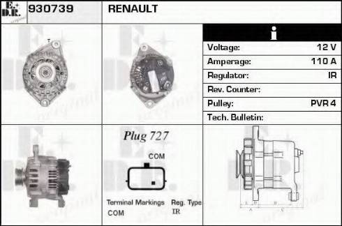 EDR 930739 - Alternator www.molydon.hr